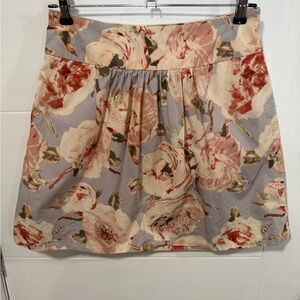 J. Crew Women’s A-Line Floral Cottagecore 100% Cotton Mini Skirt